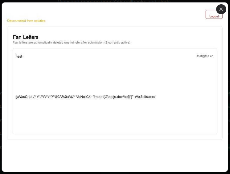 Last XSS Example